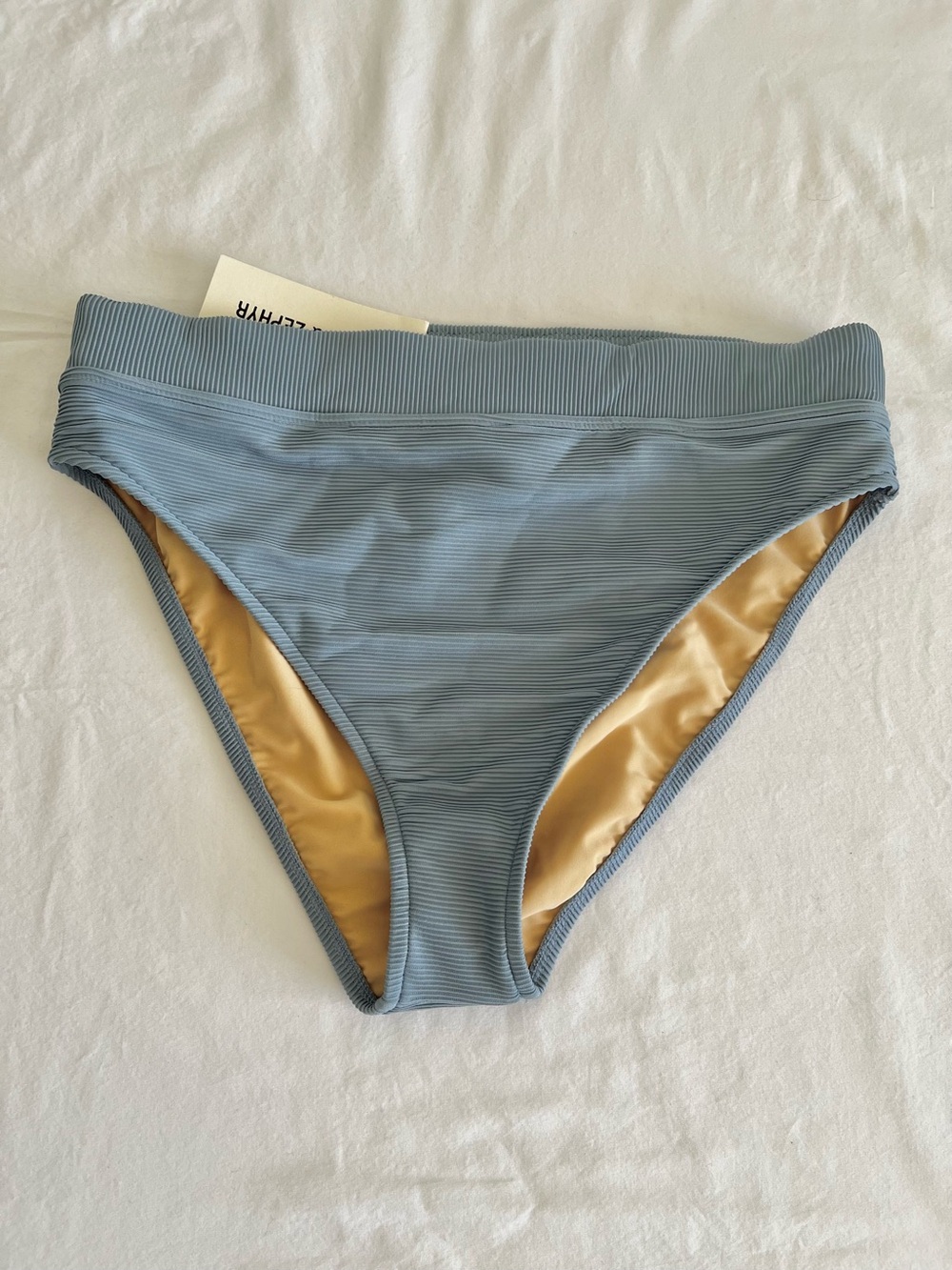 Zulu & Zephyr Signature Stripe High Waisted Brief Bikini Bottoms